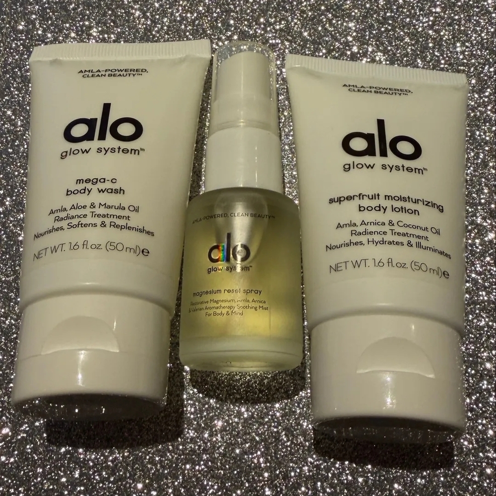 Alo Yoga Glow System Magnesium Superfruit‎ Skincare Set Limited Edition NEW